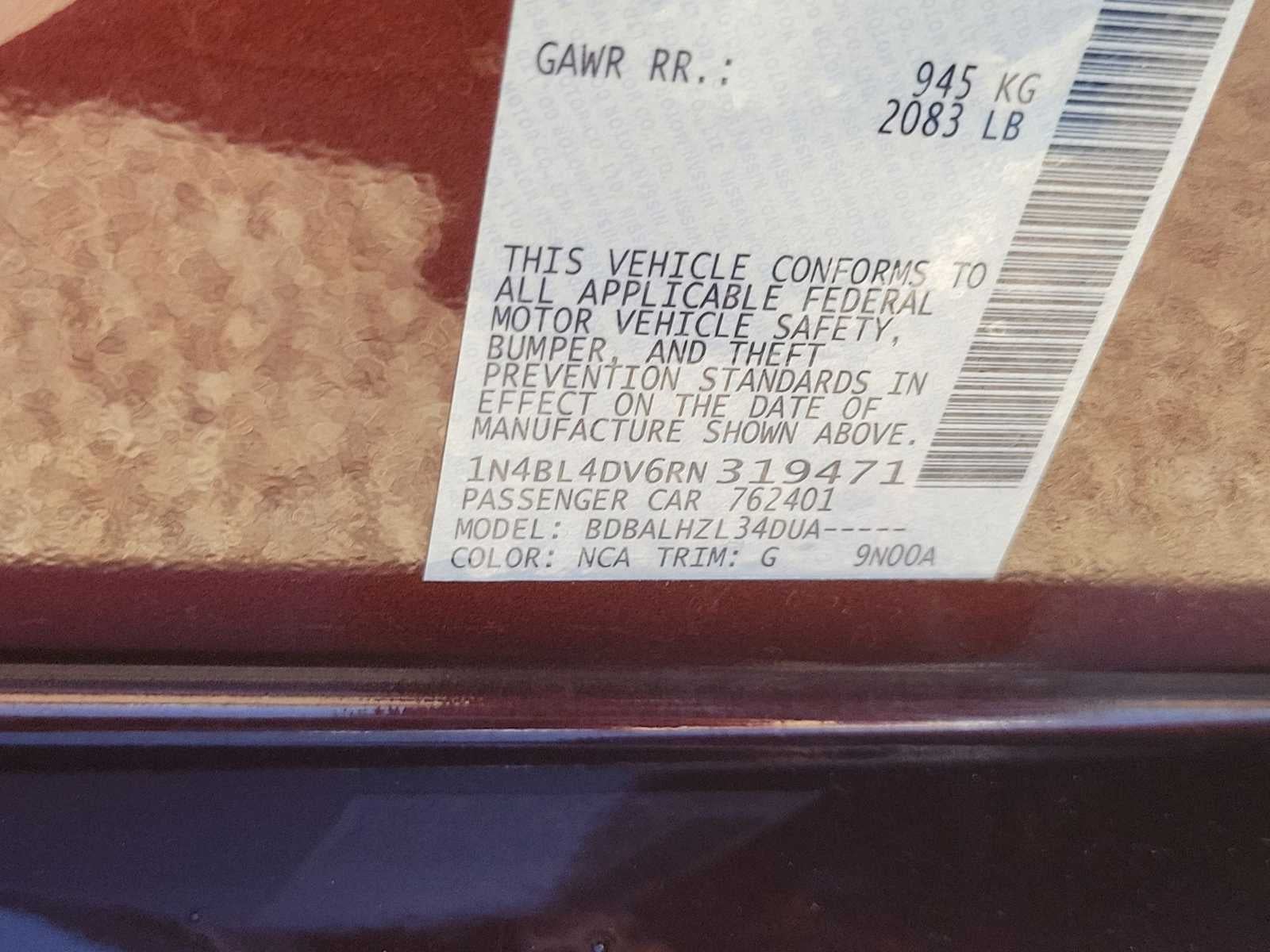 2024 Nissan Altima SV FWD