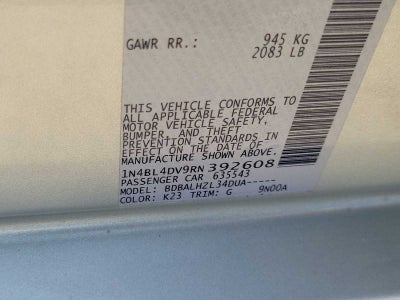 2024 Nissan Altima SV FWD