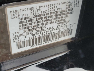 2024 Nissan Sentra SV Xtronic CVT