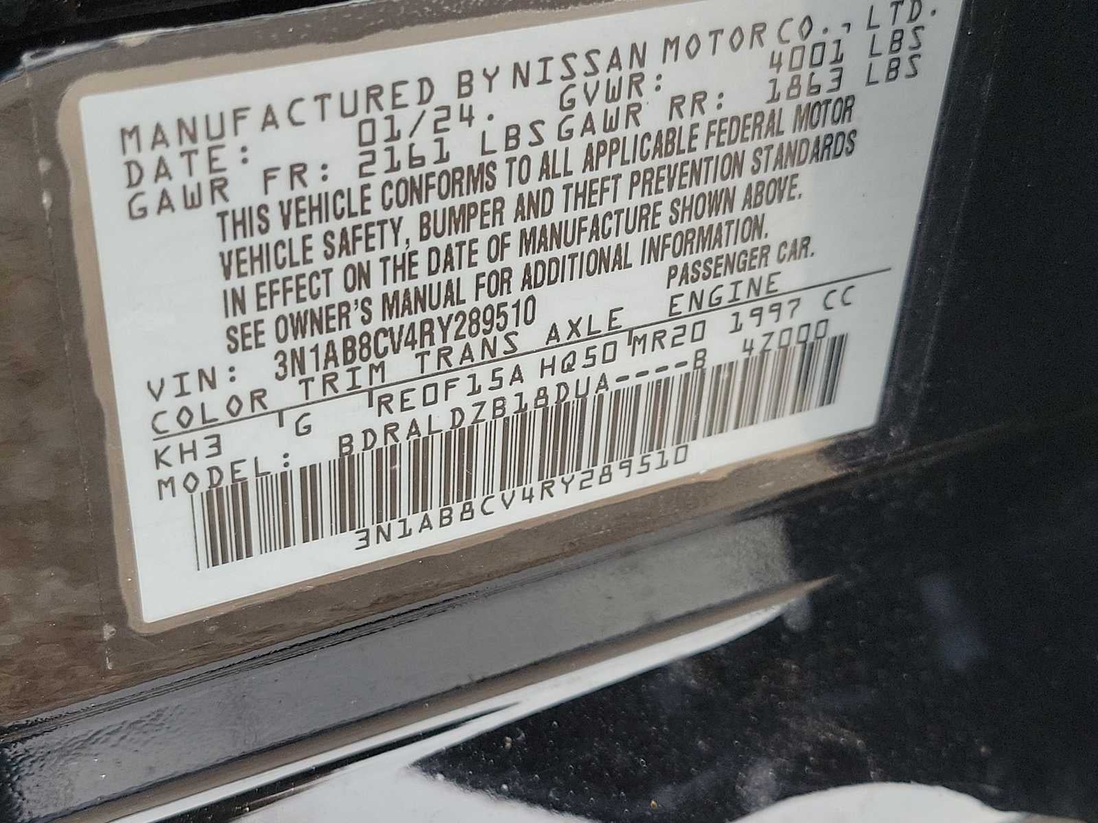 2024 Nissan Sentra SV Xtronic CVT