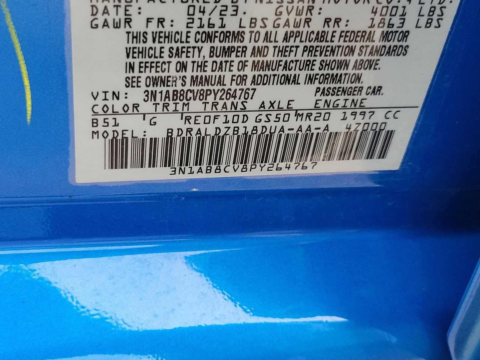 2023 Nissan Sentra SV Xtronic CVT