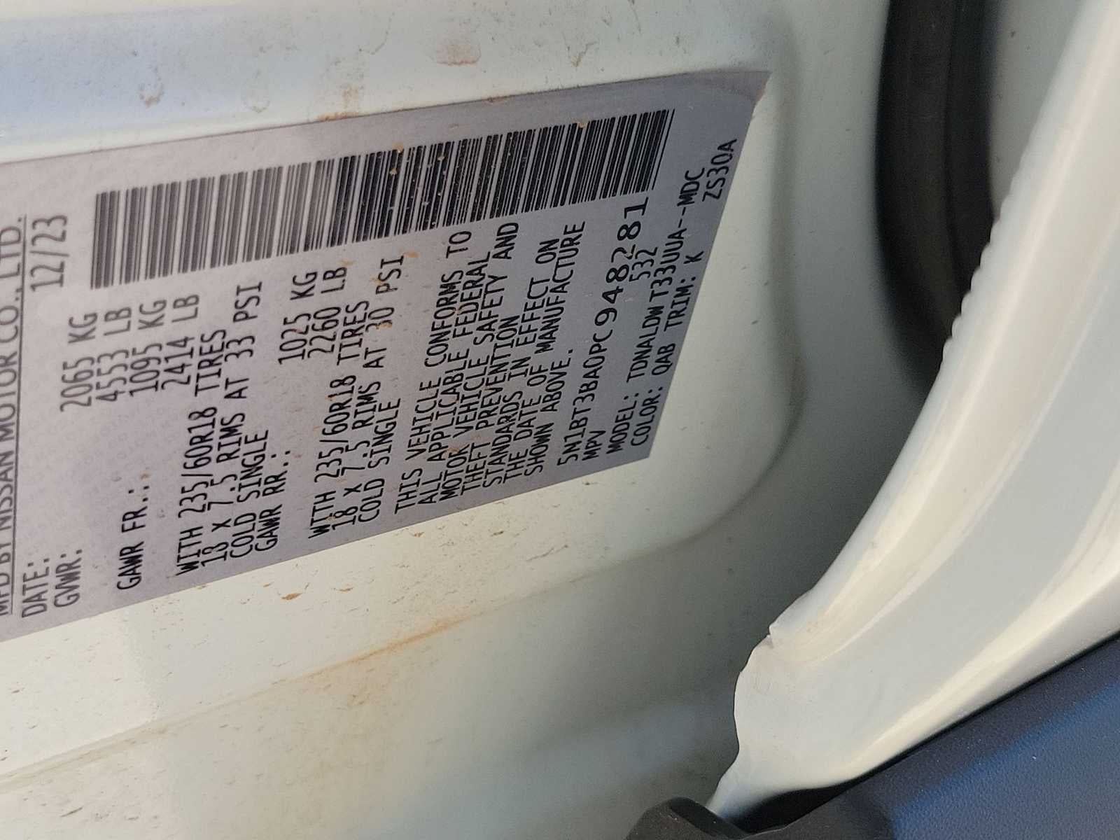 2023 Nissan Rogue SV FWD