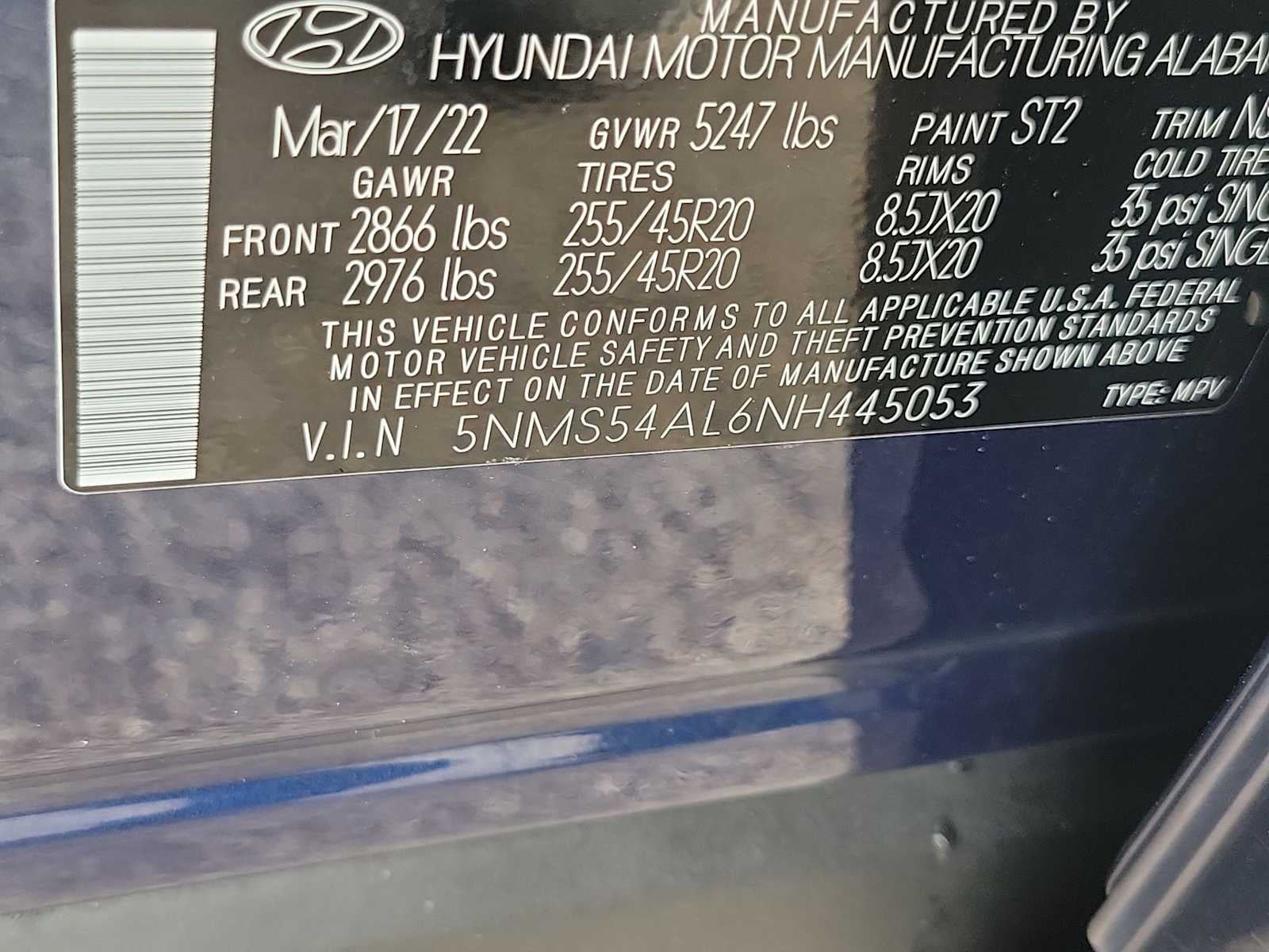 2022 Hyundai Santa Fe Calligraphy