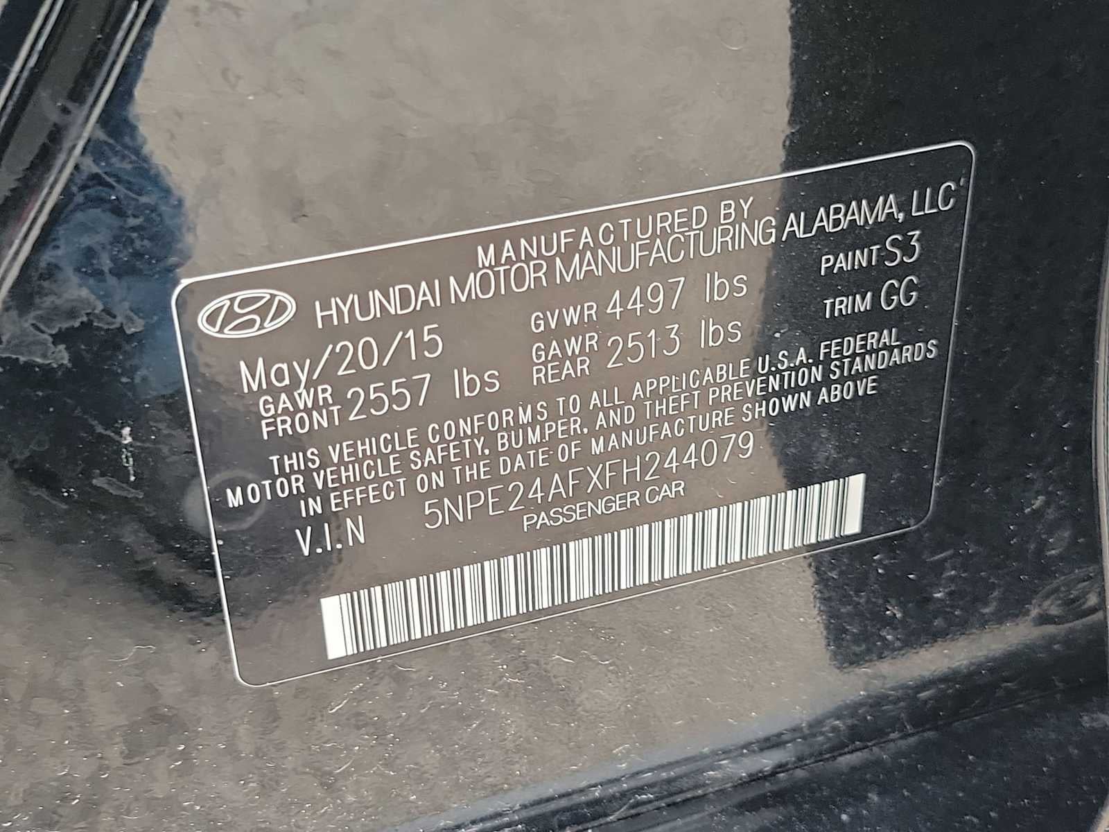 2015 Hyundai Sonata SE