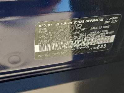 2024 Mitsubishi Outlander SE 2.5 2WD