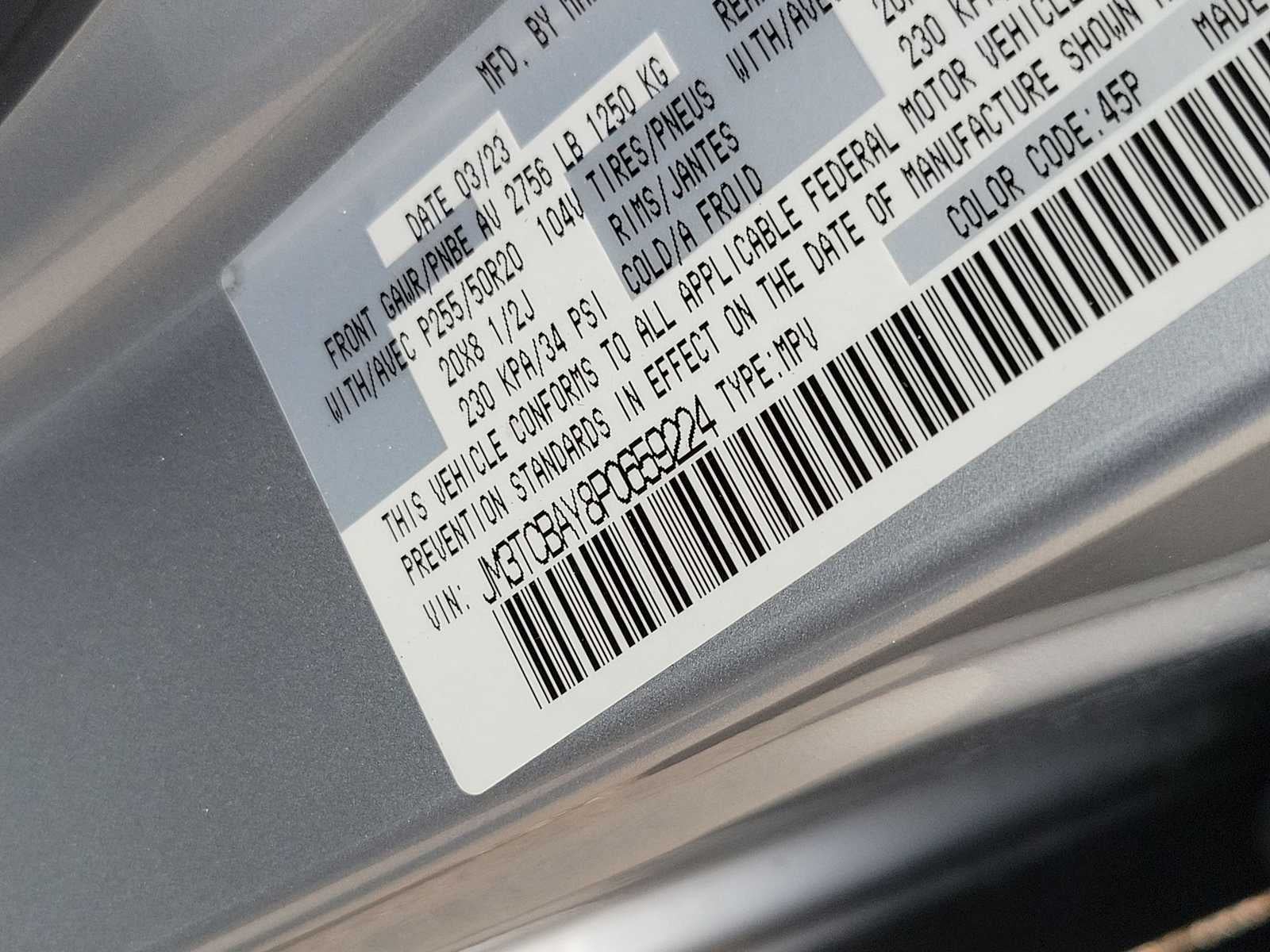 2023 Mazda Mazda CX-9 Touring Plus