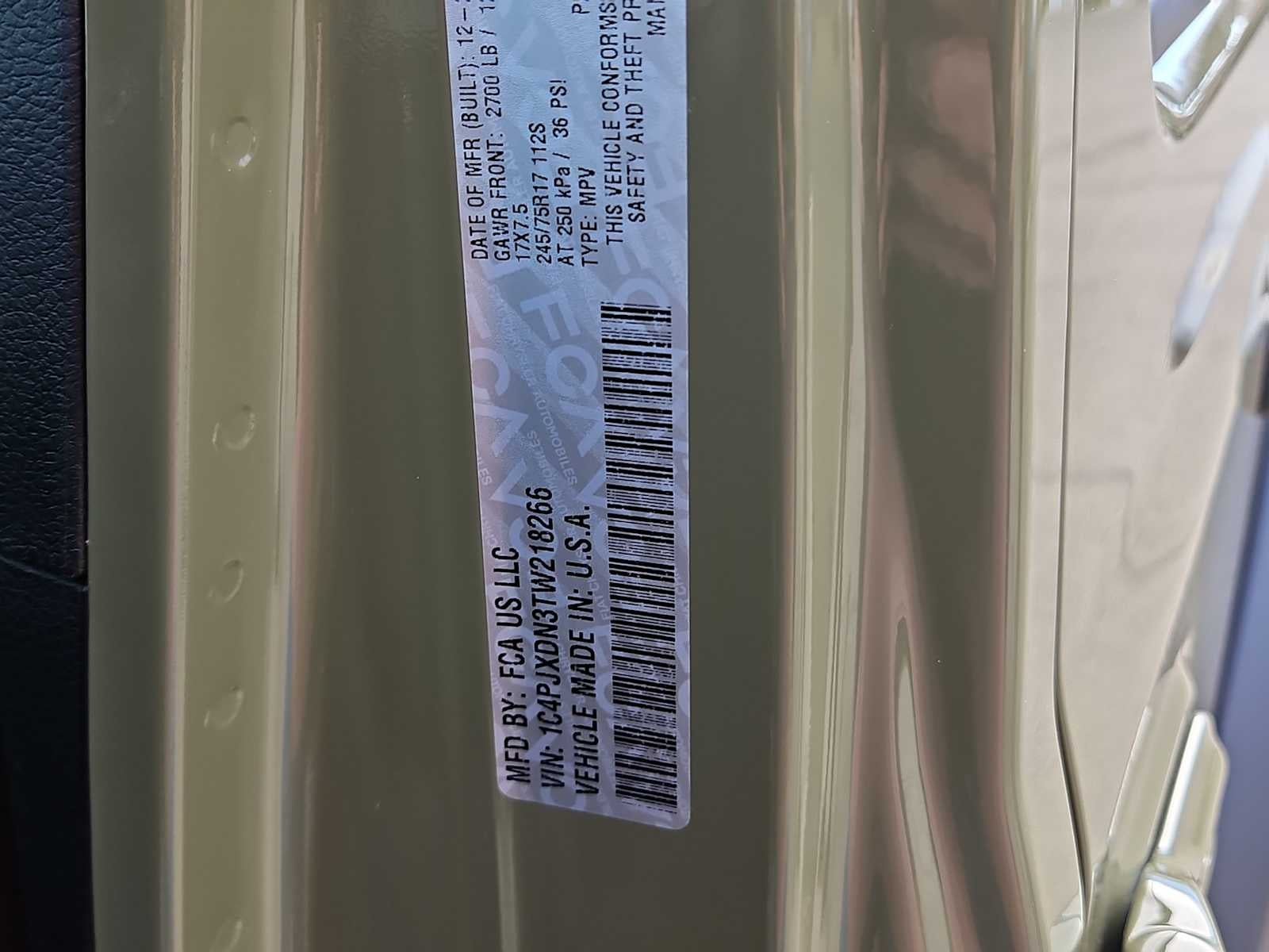 2026 Jeep Wrangler WRANGLER 4-DOOR SPORT