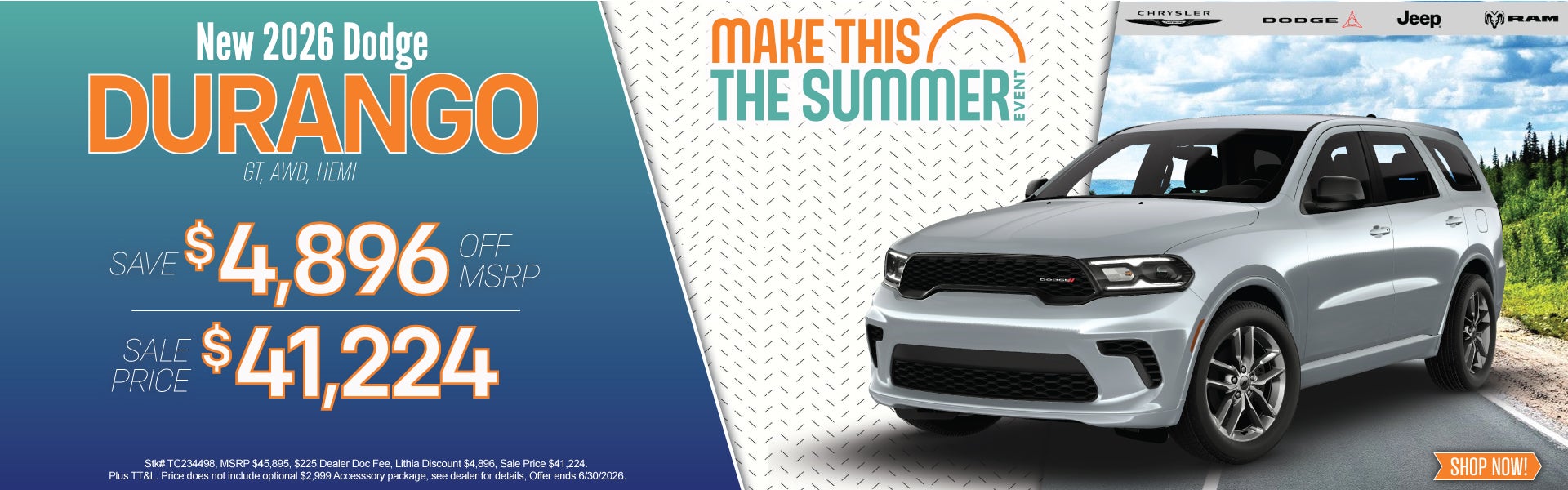New 2026 Dodge Durango