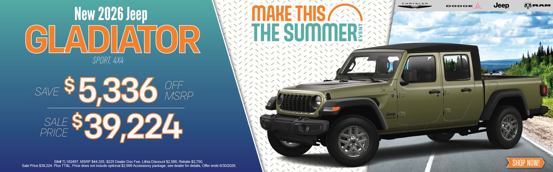 New 2026 Jeep Gladiator