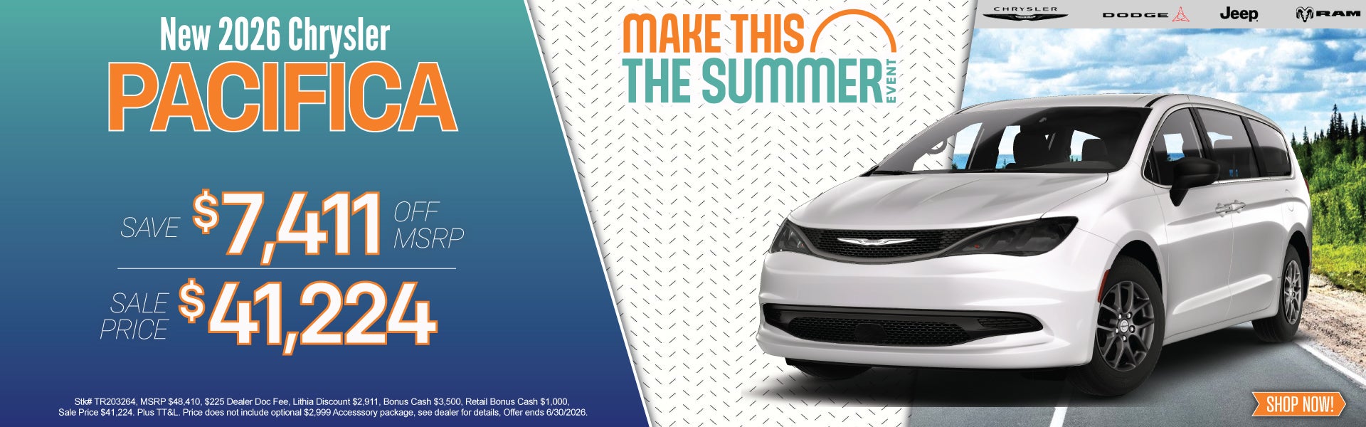 New 2026 Chrysler Pacifica